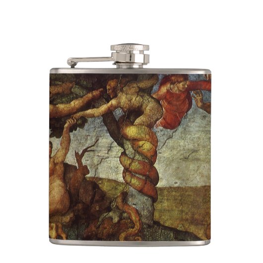 Michelangelo's Herfst en Uitwijzing, Hof van Eden Heupfles (Voorkant)