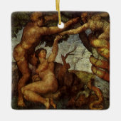 Michelangelo's Herfst en Uitwijzing, Hof van Eden Keramisch Ornament (Voorkant)