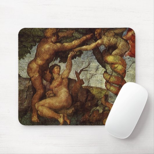 Michelangelo's Herfst en Uitwijzing, Hof van Eden Muismat (Met muis)