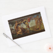 Michelangelo's Herfst en Uitwijzing, Hof van Eden Rechthoekige Sticker (Envelop)