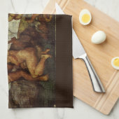 Michelangelo's Herfst en Uitwijzing, Hof van Eden Theedoek (Quarter Fold)