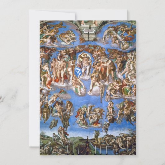Michelangelo's Het Laatste Oordeel Kaart (Voorkant)