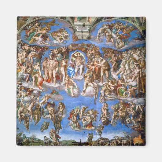 Michelangelo's Het Laatste Oordeel Magneet (Voorkant)