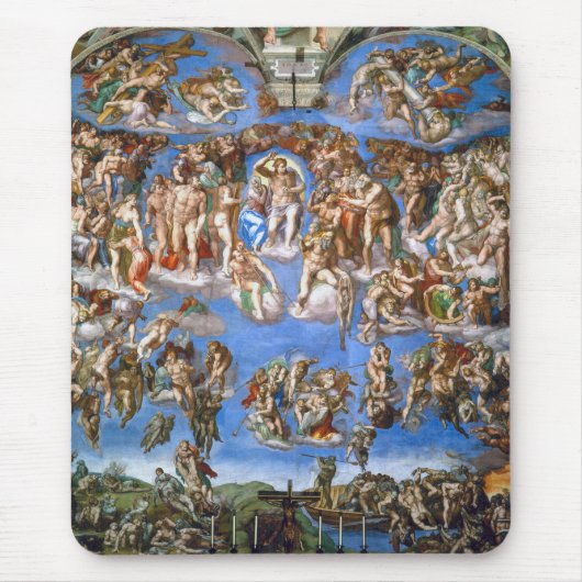 Michelangelo's Het Laatste Oordeel Muismat (Voorkant)
