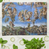 Michelangelo's Het Laatste Oordeel Theedoek (Gevouwen)