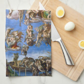 Michelangelo's Het Laatste Oordeel Theedoek (Quarter Fold)