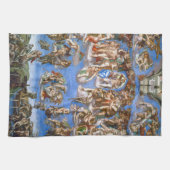 Michelangelo's Het Laatste Oordeel Theedoek (Horizontaal)
