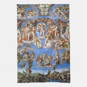 Michelangelo's Het Laatste Oordeel Theedoek