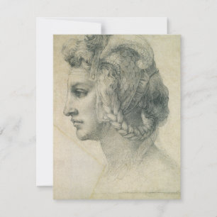 Michelangelo's Ideale Kop van een Vrouw
