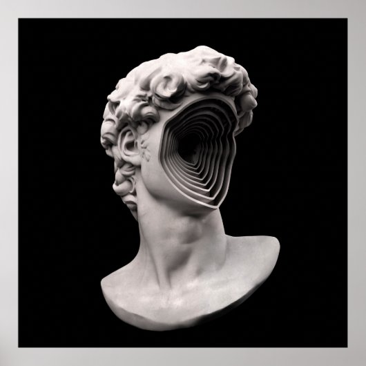 Michelangelo's klassieke borstkop poster (Voorkant)