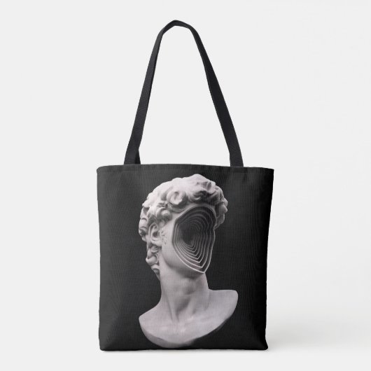 Michelangelo's klassieke borstkop tote bag (Achterkant)