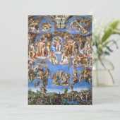 Michelangelo's laatste oordeel kaart (Staand voorkant)