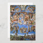 Michelangelo's laatste oordeel kaart (Voorkant / Achterkant)