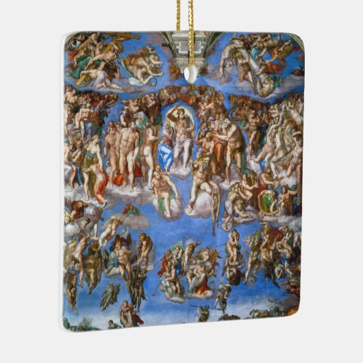 Michelangelo's laatste oordeel keramisch ornament (Rechts)