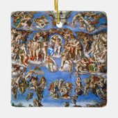 Michelangelo's laatste oordeel keramisch ornament (Voorkant)