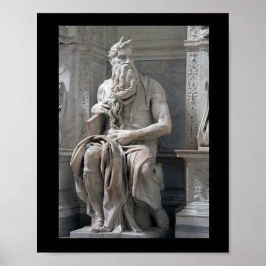 Michelangelo's Mozes Poster (Voorkant)