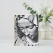 Michelangelo's Pieta detail van Virgin Mary's gezi Briefkaart (Staand voorkant)