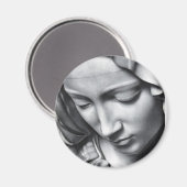 Michelangelo's Pieta detail van Virgin Mary's gezi Magneet (Voorkant / Achterkant)