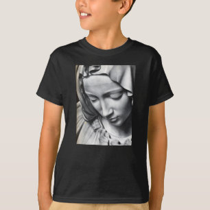 Michelangelo's Pieta detail van Virgin Mary's gezi T-shirt