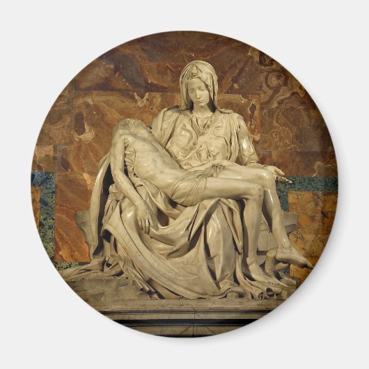 Michelangelo's Pieta in St. Peter's Basilica Magneet (Voorkant)