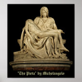 Michelangelo's Pieta Poster (Voorkant)