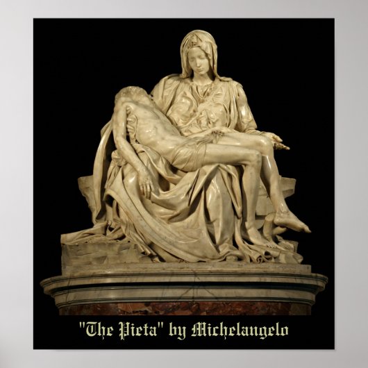 Michelangelo's Pieta Poster (Voorkant)