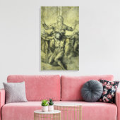 Michelangelo's Pieta voor Vittoria Colonna Canvas Afdruk (Insitu (Woonkamer))
