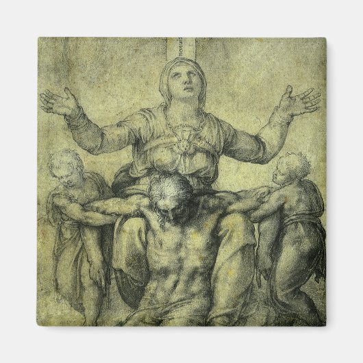 Michelangelo's Pieta voor Vittoria Colonna Magneet (Voorkant)
