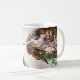 Michelangelo's schepping van Adam Koffiemok