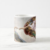 Michelangelo's schepping van Adam Koffiemok (Center)