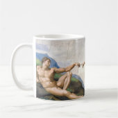Michelangelo's schepping van Adam Koffiemok (Links)
