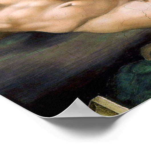 Michelangelo's schepping van Adam Poster (Hoek)