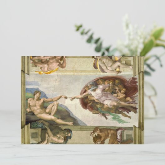 Michelangelo's Schepping van Man (Schepping van Ad (Staand voorkant)