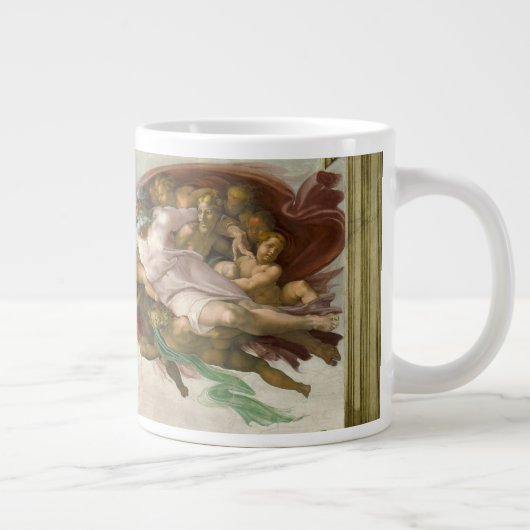 Michelangelo's Schepping van Man (Schepping van Ad Grote Koffiekop (Rechts)