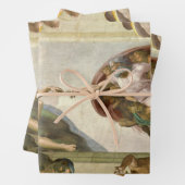 Michelangelo's Schepping van Man (Schepping van Ad Inpakpapier Vel (In situ)