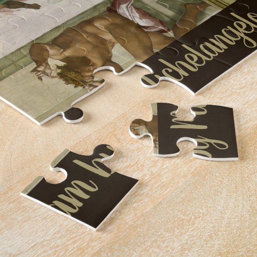 Michelangelo's Schepping van Man (Schepping van Ad Legpuzzel (Zijkant)