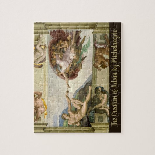 Michelangelo's Schepping van Man (Schepping van Ad Legpuzzel (Verticaal)