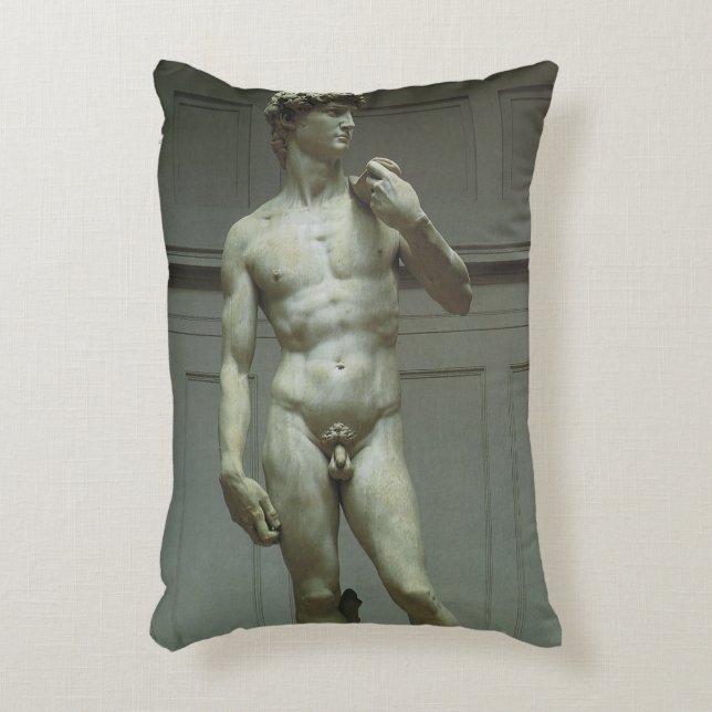 Michelangelo's standbeeld van David Accent Kussen (Voorkant(Verticaal))