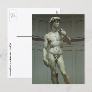 Michelangelo's standbeeld van David Briefkaart