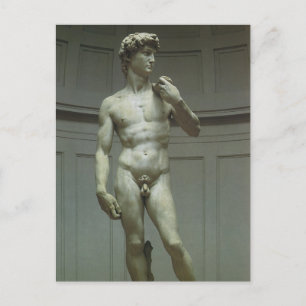 Michelangelo's standbeeld van David Briefkaart