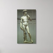 Michelangelo's standbeeld van David Canvas Afdruk (Voorkant)