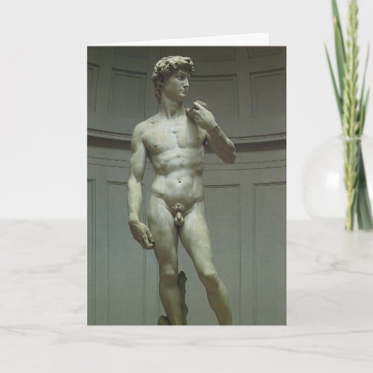 Michelangelo's standbeeld van David Kaart (Voorkant)