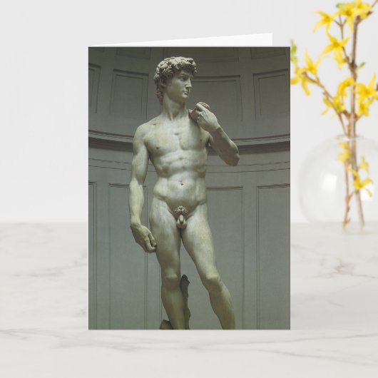 Michelangelo's standbeeld van David Kaart (Gele Bloem)