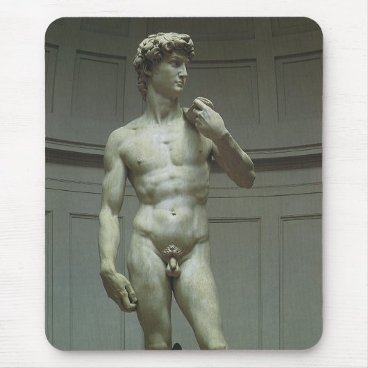 Michelangelo's standbeeld van David Muismat (Voorkant)