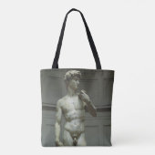 Michelangelo's standbeeld van David Tote Bag (Achterkant)