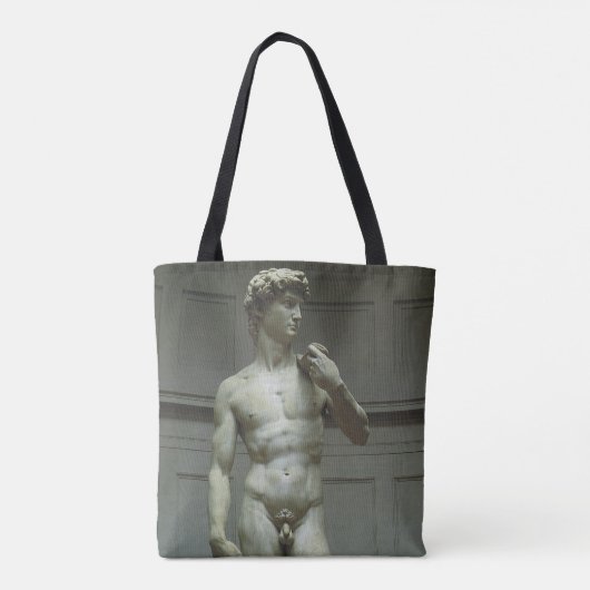 Michelangelo's standbeeld van David Tote Bag (Achterkant)