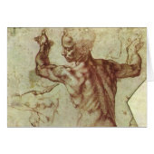 Michelangelo's studie van een Libische Sibille (Voorkant Horizontaal)