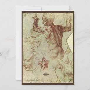 Michelangelo's studie van een Libische Sibille