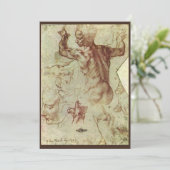 Michelangelo's studie van een Libische Sibille (Staand voorkant)