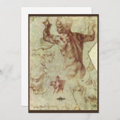 Michelangelo's studie van een Libische Sibille (Voorkant / Achterkant)